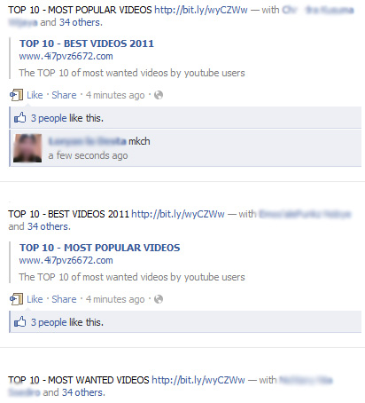 TOP 10 MOST POPULAR VIDEOS – Facebook Scam