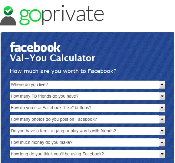 How Much are You Worth to Facebook?