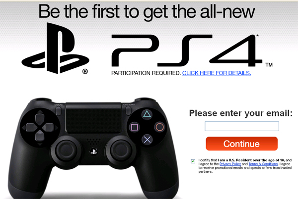 Sony needs testers for the new PlayStation 4 - Playstation Network Facebook Scam