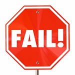 Fail Word Stop Sign Bad Poor Result Failure 3d Illustration