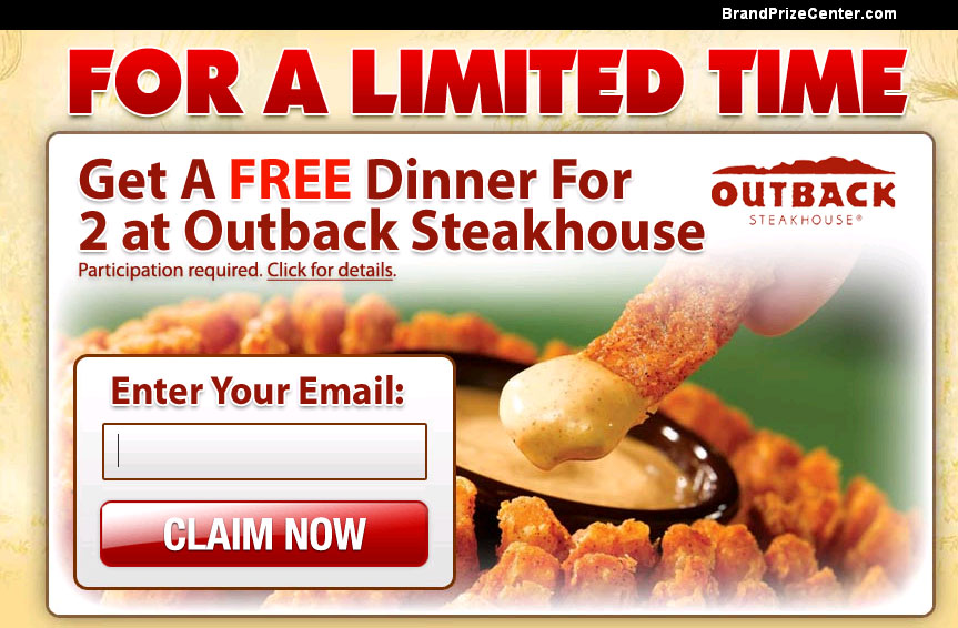 [SCAM ALERT] Hows it going [name], Outback Restaurant is giving away