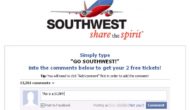 [SCAM ALERT] Get Your 2 Free Southwest Tickets Now! Ends Sunday