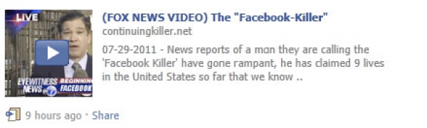 (FOX NEWS VIDEO) The Facebook-Killer – Facebook Scam