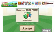 'Just wanted to tell you that Zynga is offering 650 Farmville Cash absolutely free this year. I got mine :D.' – Facebook Scam