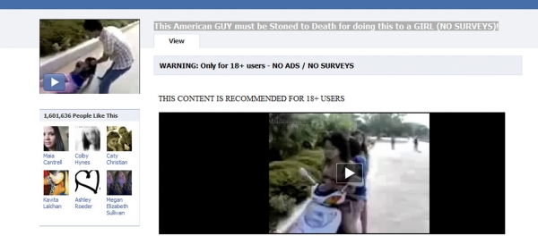 This American GUY must be Stoned to Death for doing this to a GIRL (NO SURVEYS)! Facebook Scam