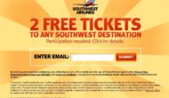 [SCAM ALERT] awesome! i just pick up my 2 complementary tickets from Southwest Airlines to fly anywhere i want lol!