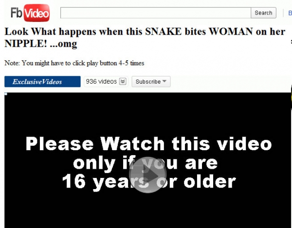 [SCAM ALERT] Look What happens when this SNAKE bites WOMAN on her NIPPLE!…omg