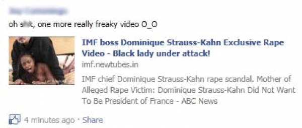 [SCAM ALERT] IMF boss Dominique Strauss-Kahn Exclusive Rape Video - Black lady under attack!