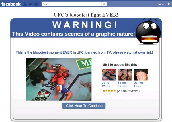 'OMG i couldn't even watch the first 2mins' – Facebook Scam