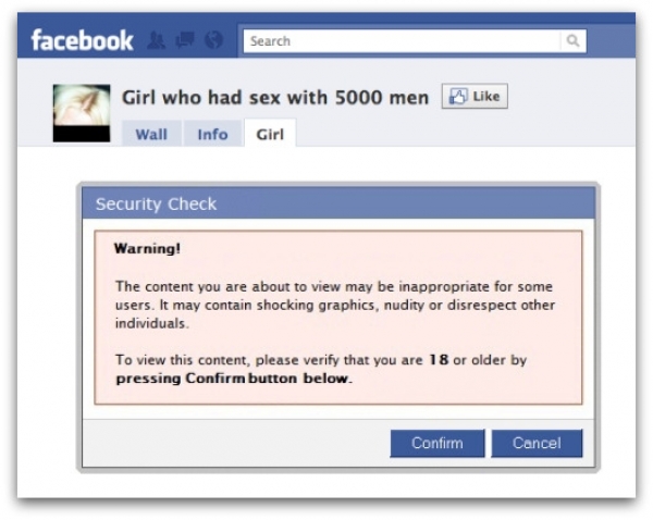Security and Spambot Check Facebook Scam [Via Fanpages]