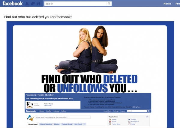 'Who Has Deleted Ya!!' - Facebook Scam